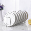Organizador de platos de acero inoxidable
