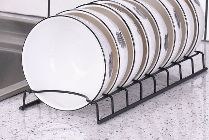 Organizador de platos de acero inoxidable