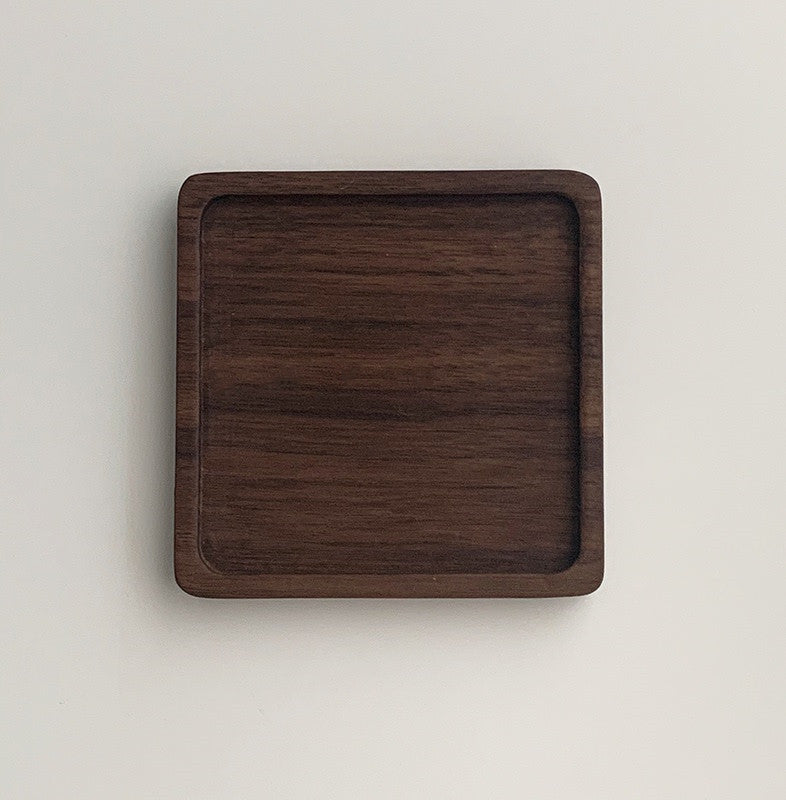 Posavasos de madera nogal de japon